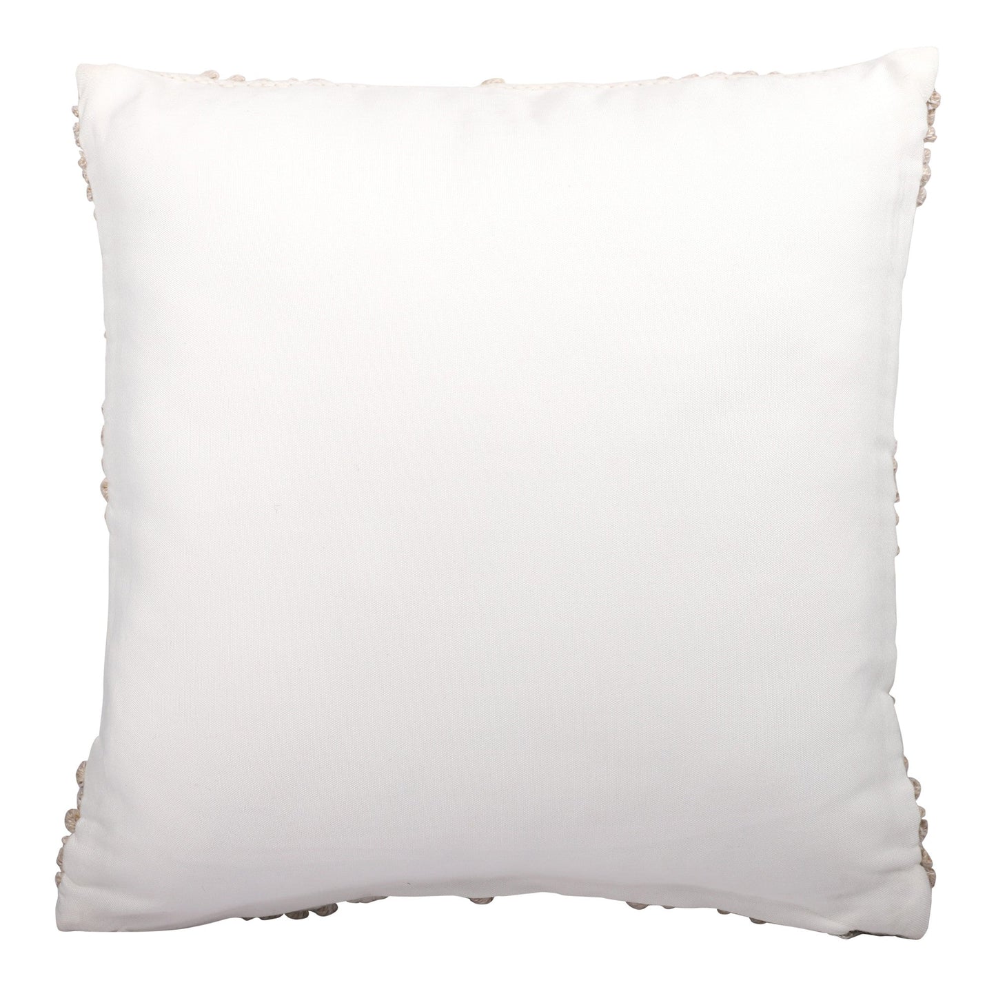 20" White and Natural Diamond Throw Pillow FurniFindUSA