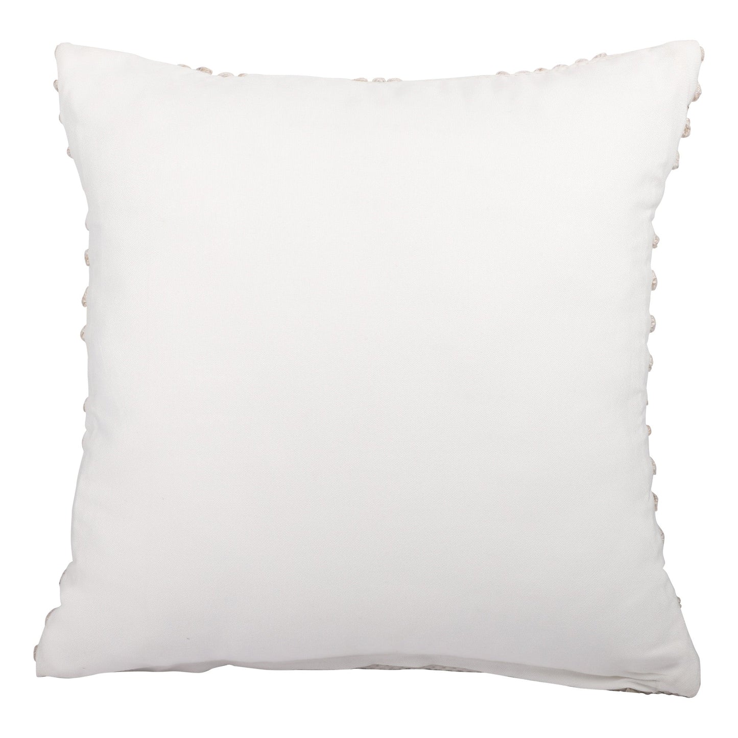 20" White and Natural Geometric Throw Pillow FurniFindUSA