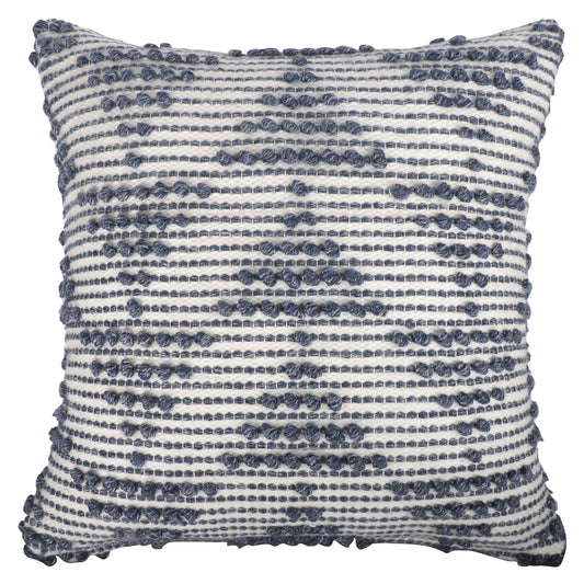 20" Navy and White Geometric Throw Pillow FurniFindUSA
