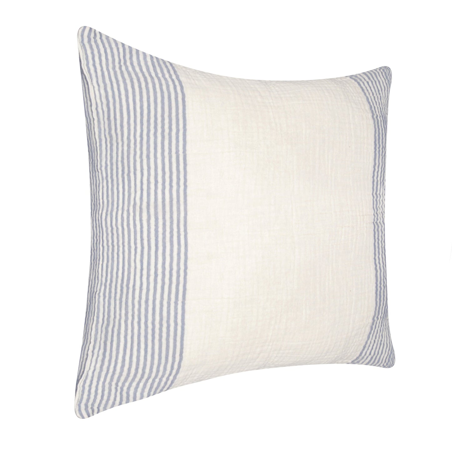 22" Blue Striped Cotton Throw Pillow FurniFindUSA