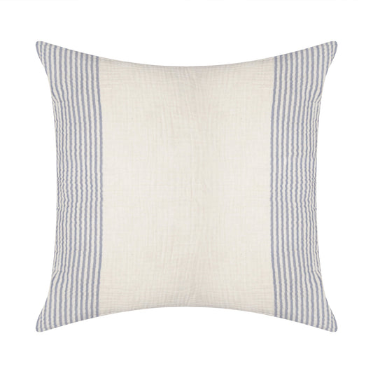 22" Blue Striped Cotton Throw Pillow FurniFindUSA