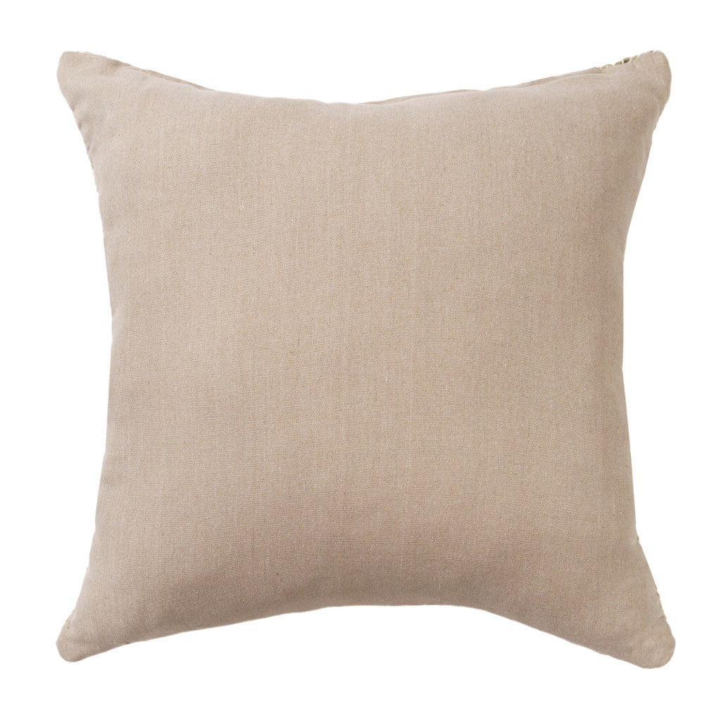 22" X 22" Brown Jute Pillow With Unavailable Edges FurniFindUSA