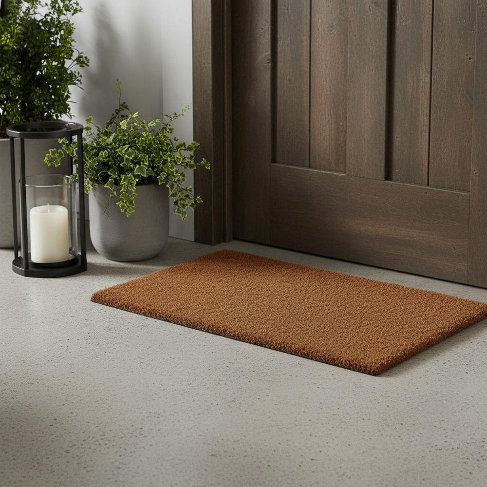 18" X 30" Brown Coir Outdoor Door Mat HomeRoots