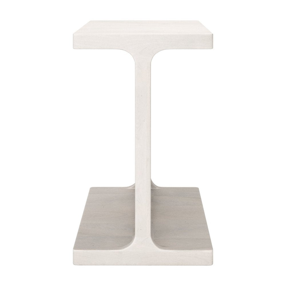 20" Natural Solid Wood Pedestal End Table HomeRoots