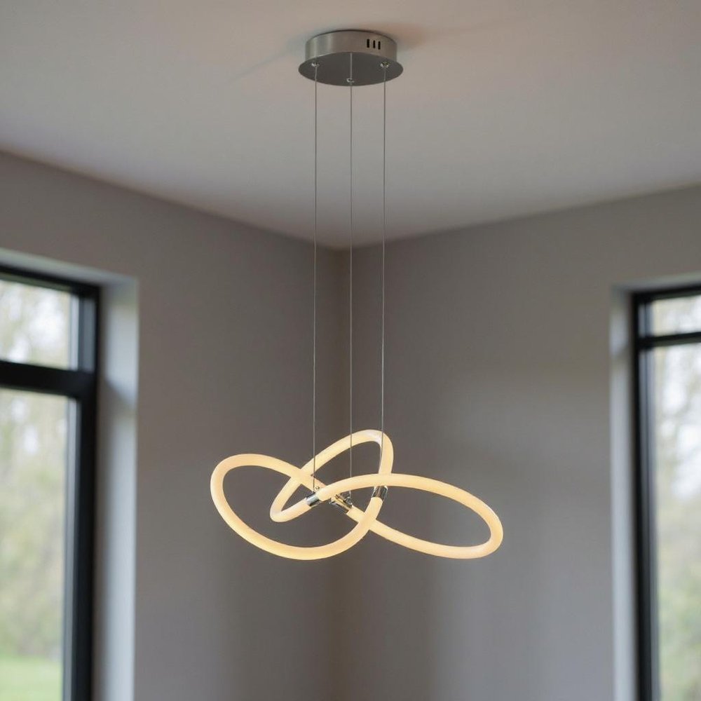 Silver Metal LED Dimmable Chandelier HomeRoots