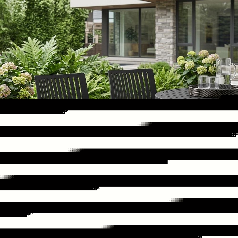 Set of Two Black Heavy Duty Plastic Outdoor Stacking Accent Chairs HomeRoots