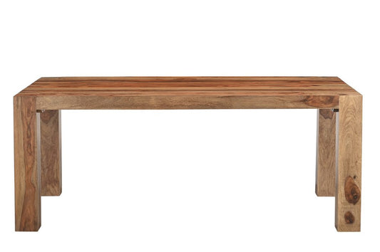 75" Brown Solid Wood Dining Table HomeRoots