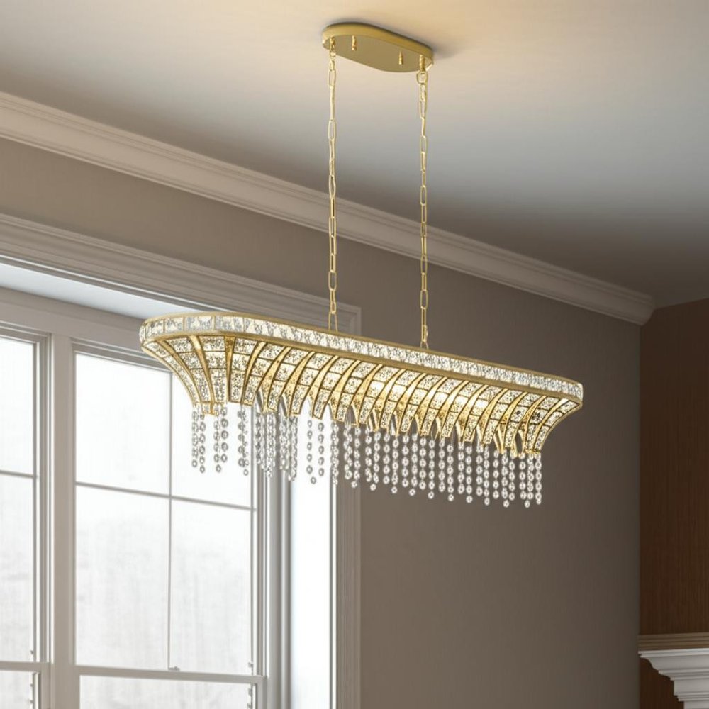 Clear Eight Light Crystal Chandelier With Clear Shades HomeRoots