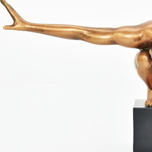 4" Bronze Resin Man Tabletop Sculpture HomeRoots
