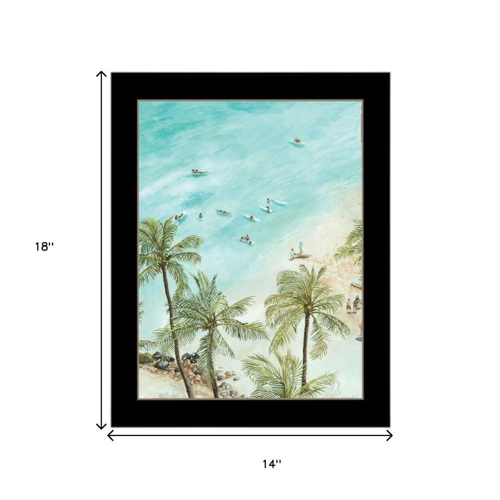 Set Of Two "Wild and Free" In the Ocean Breeze! Black Framed Wall Art HomeRoots