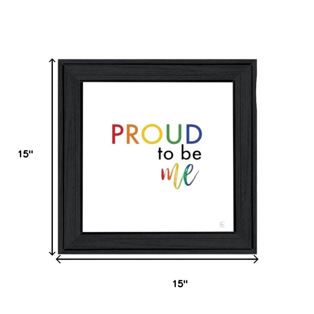 Set Of Two Pride And Proud of Yourself and Others! Black Framed Wall Art HomeRoots