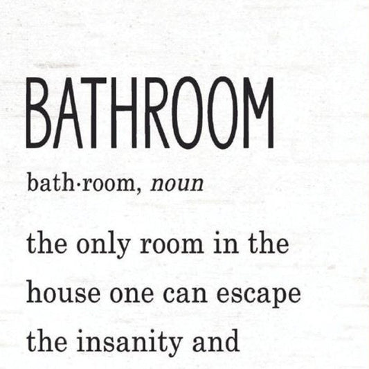 Set Of Two HERD THAT! White Framed Bathroom Wall Art