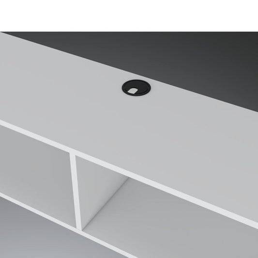 59" White Floating Mount TV Stand HomeRoots