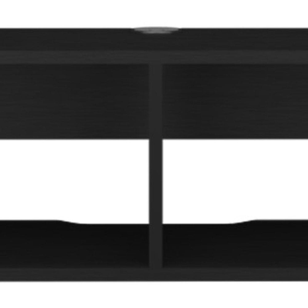 59" Black Floating Mount TV Stand HomeRoots