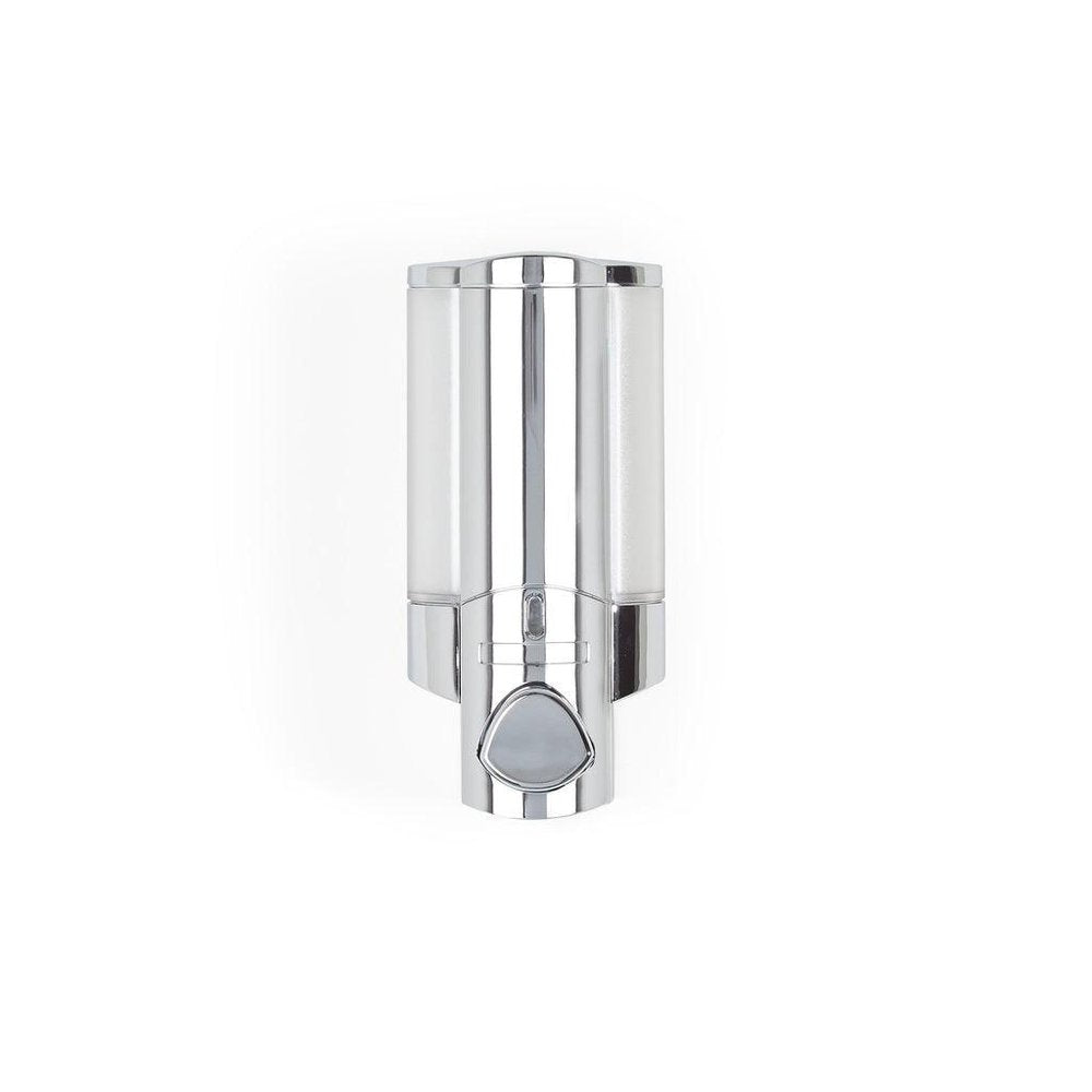 Silver Heavy Duty Plastic Wall Mount Soap Dispenser HomeRoots
