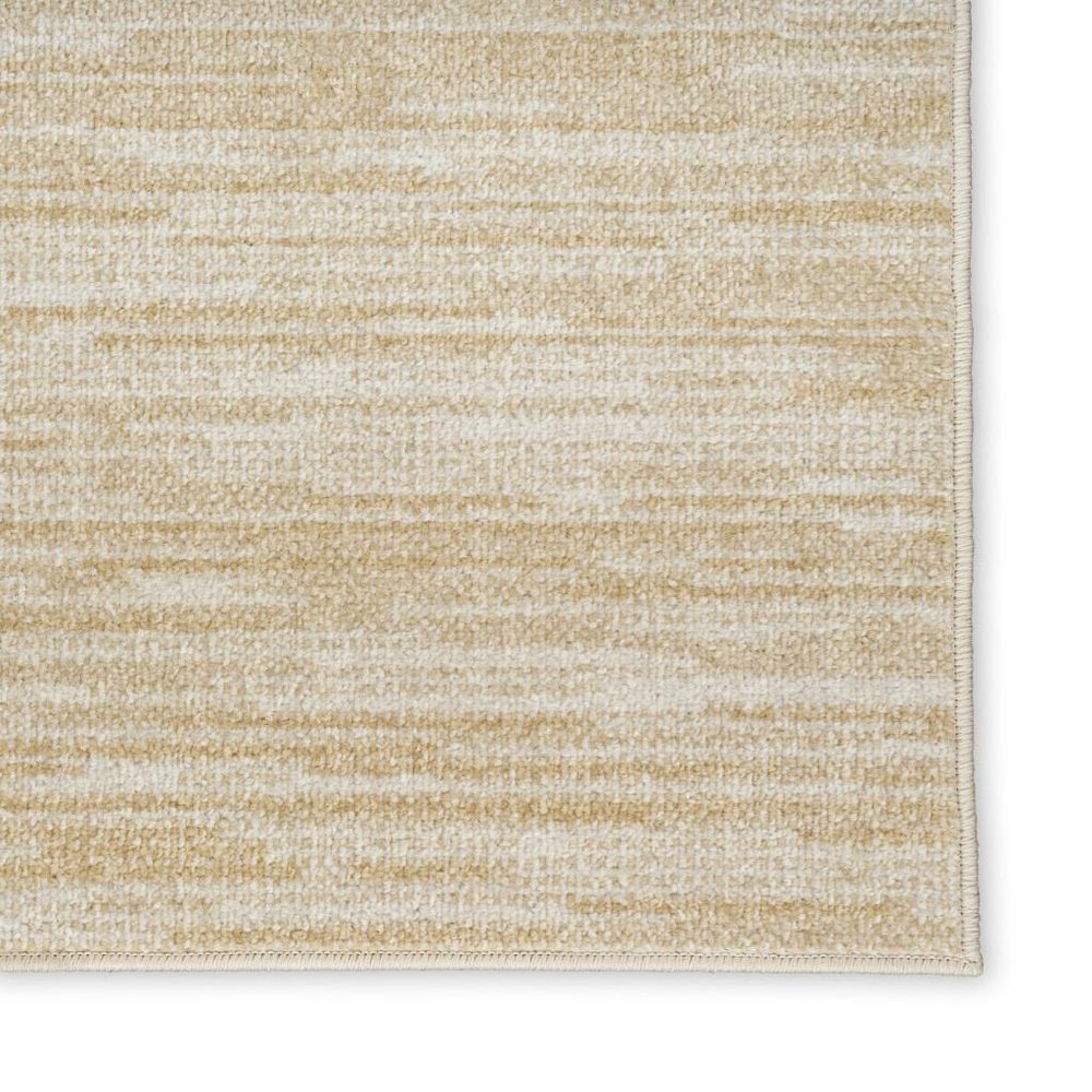 4' X 6' Ivory And Gold Abstract Indoor Outdoor Area Rug HomeRoots