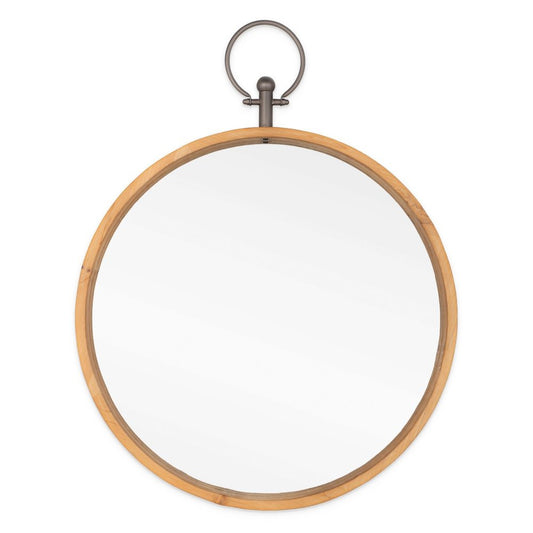 30" Bronze Round Metal Framed Accent Mirror HomeRoots