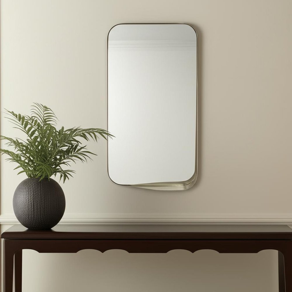 28" Bronze Metal Accent Mirror HomeRoots
