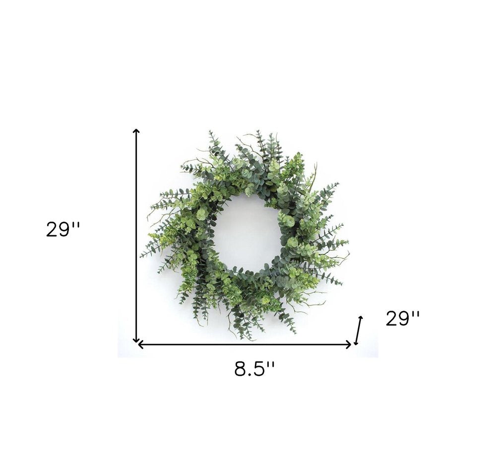 29" Green Artificial Eucalyptus Tree