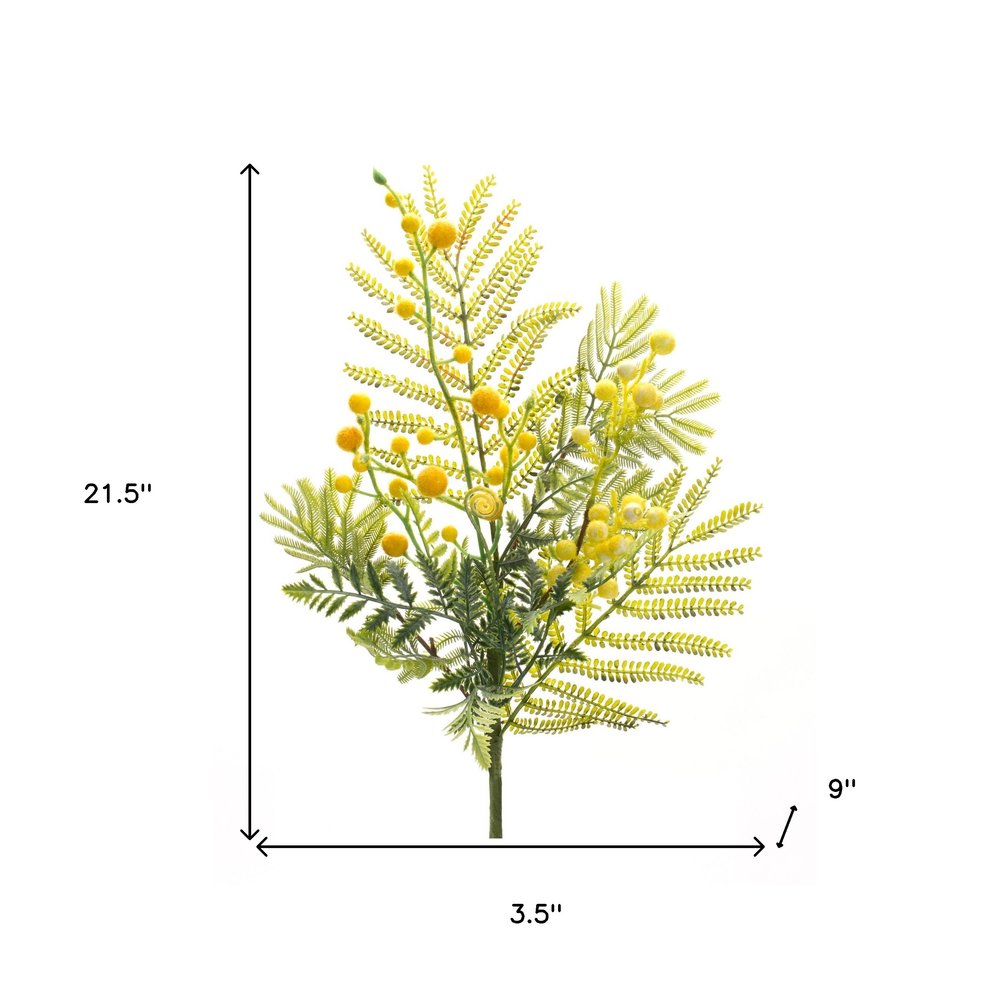 Set of Six 22" Green Artificial