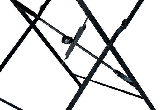 36" Black Rounded Aluminum Folding Outdoor Dining Table with Umbrella Hole HomeRoots