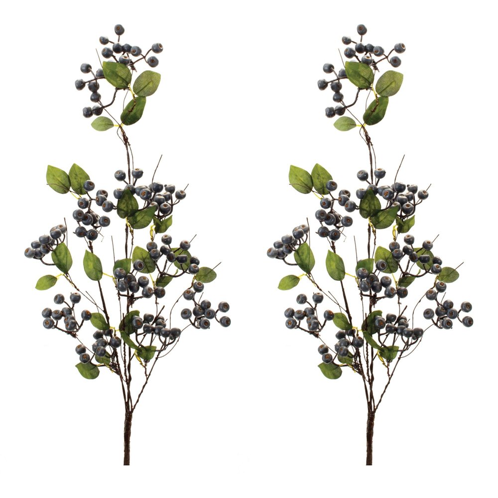 Set of Two 34" Blue Artificial