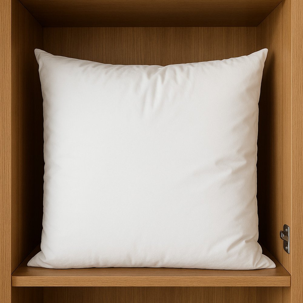 22" White Cotton Throw Pillow Insert