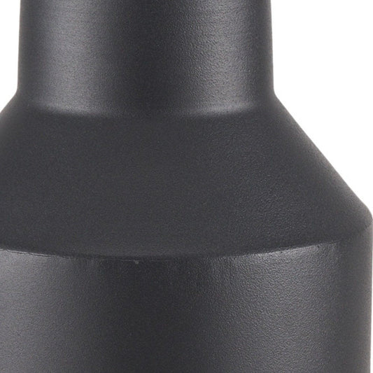 11" Black Tulip Metal Table Vase HomeRoots