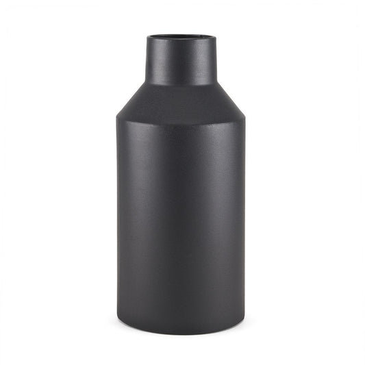 14" Black Metal Table Vase HomeRoots