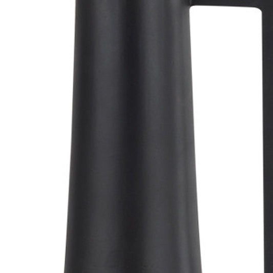 18" Black Metal Jug Vase HomeRoots