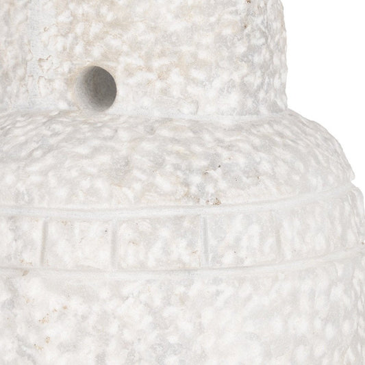 10" White Marble Door Stop HomeRoots