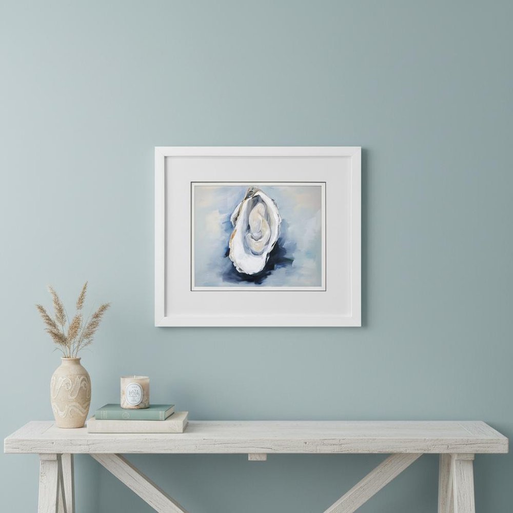 Mollusk I White Framed Wall Art HomeRoots