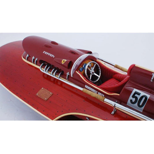 6" Unfinished Wood Hand Painted Model Boat HomeRoots