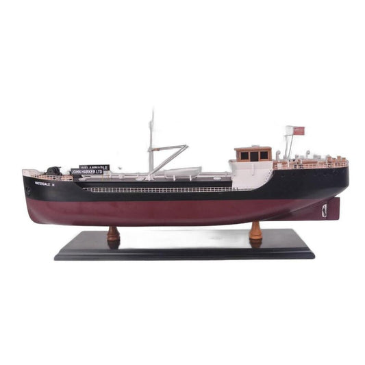 10" Unfinished Wood Hand Painted Model Boat HomeRoots