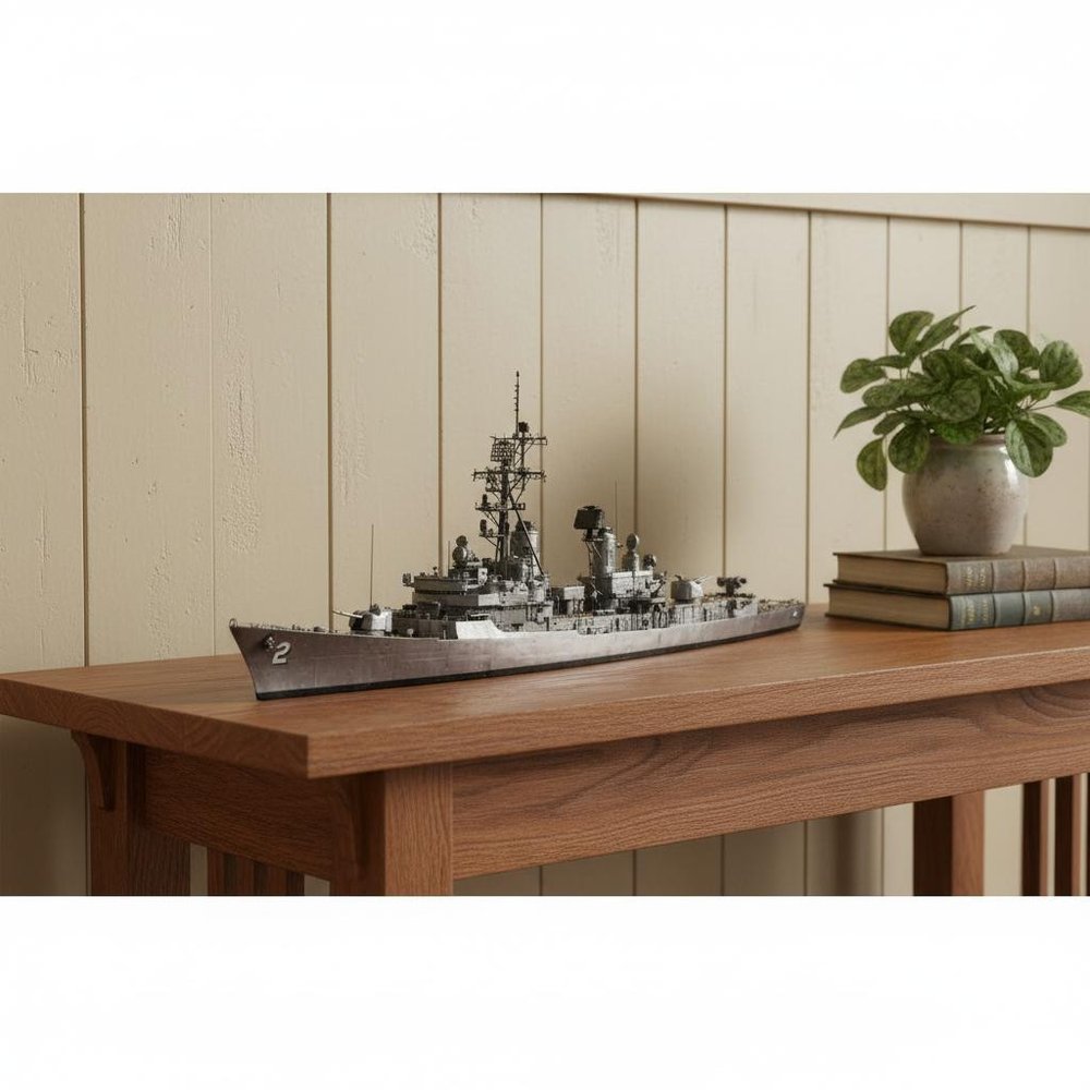 10" Unfinished Wood Hand Painted Model Boat HomeRoots