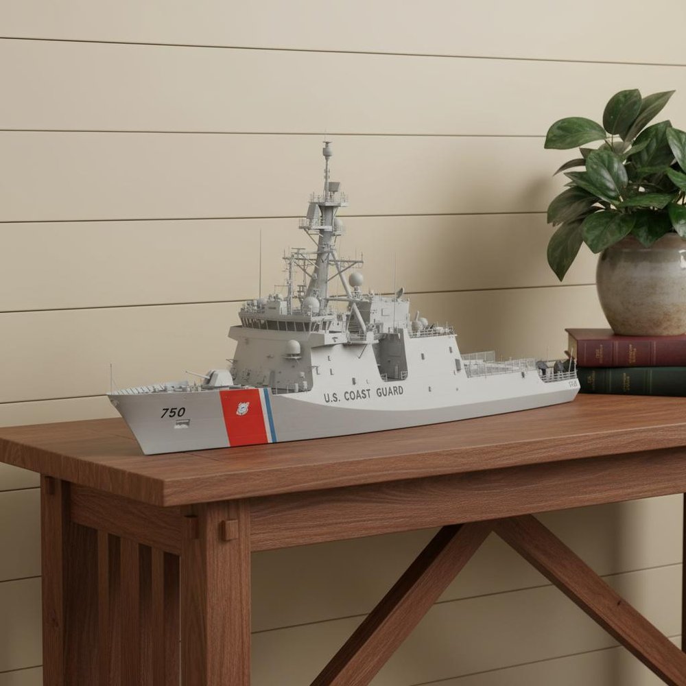 10" Unfinished Wood Hand Painted Model Boat HomeRoots