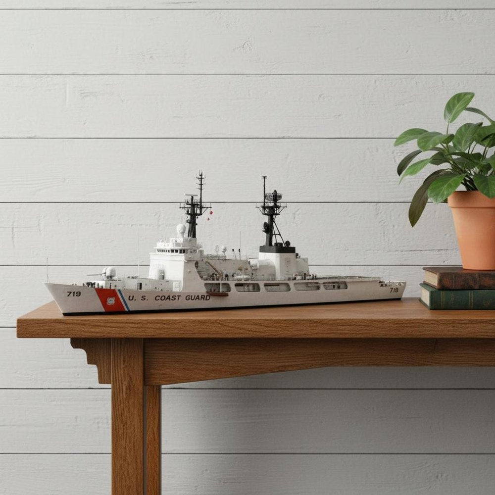 10" Unfinished Wood Hand Painted Model Boat HomeRoots