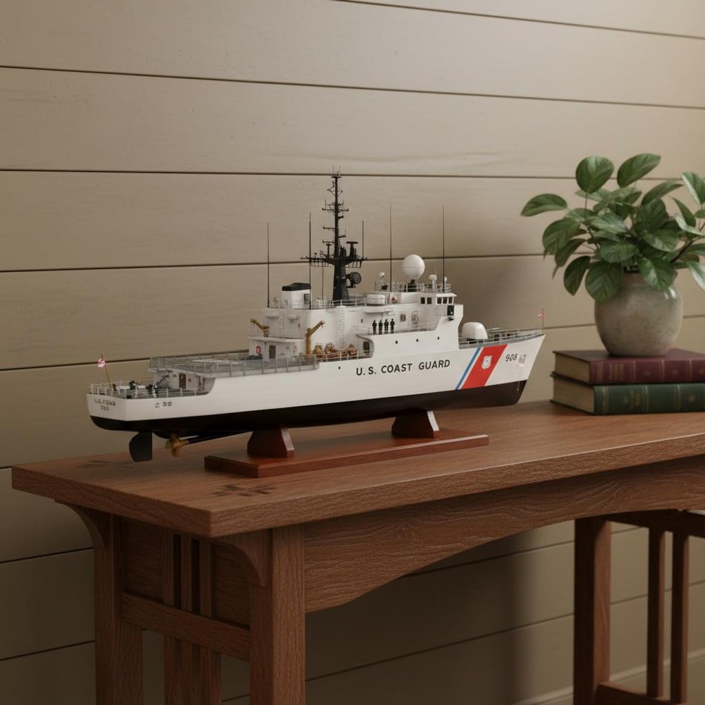 10" Unfinished Wood Hand Painted Model Boat HomeRoots