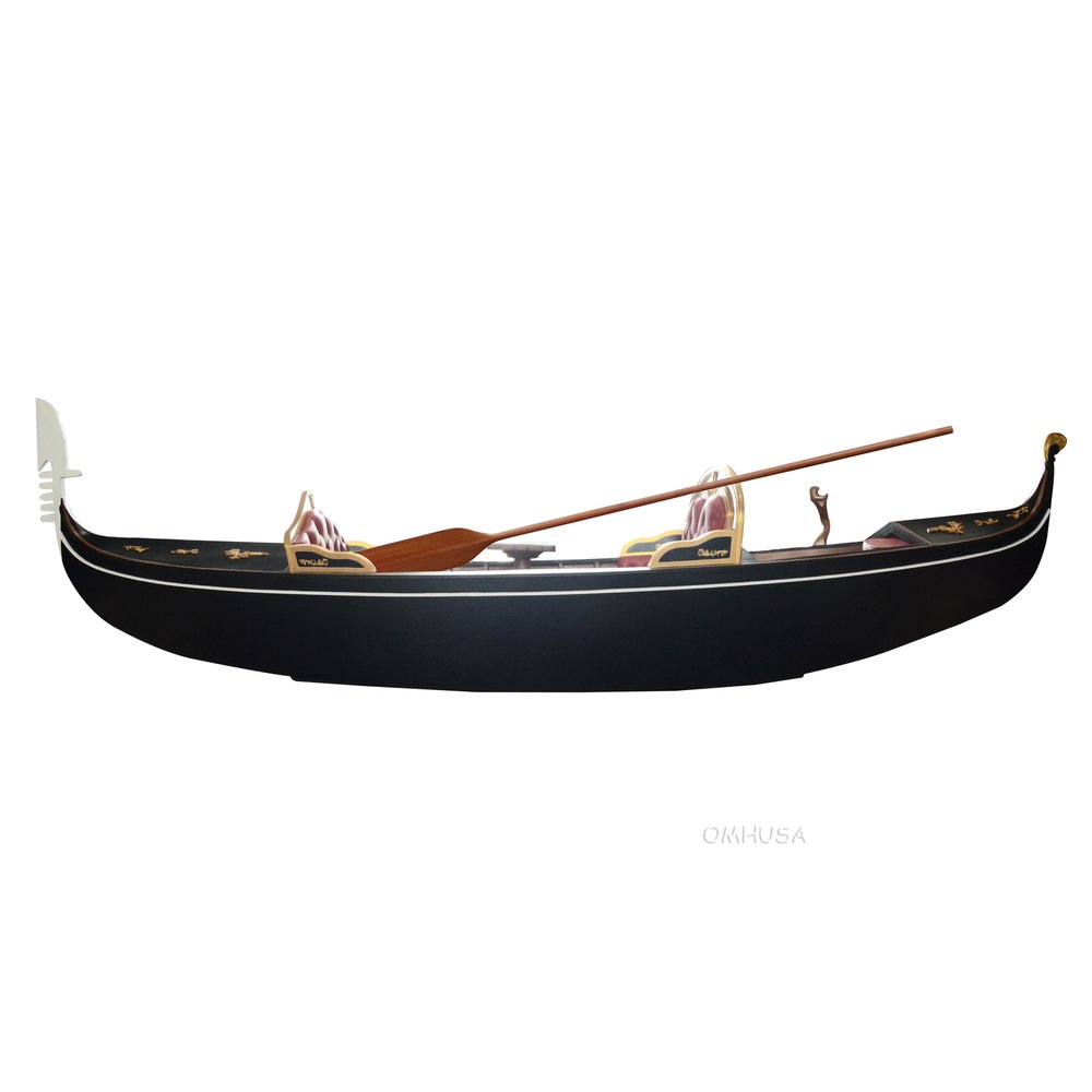71" Unfinished Wood Hand Painted Model Boat HomeRoots