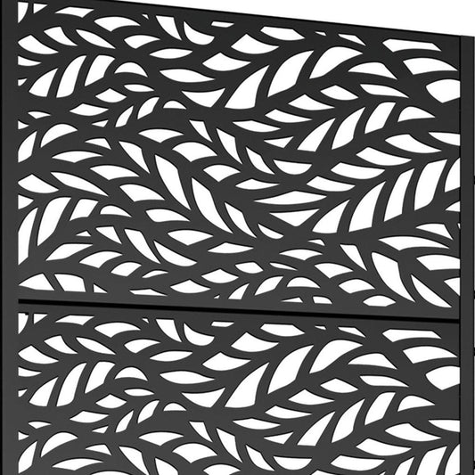 72" X 35" Black Metal Rectangular Planter Box