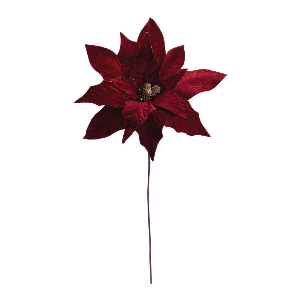 Set of Six 31" Red And Gold Artificial