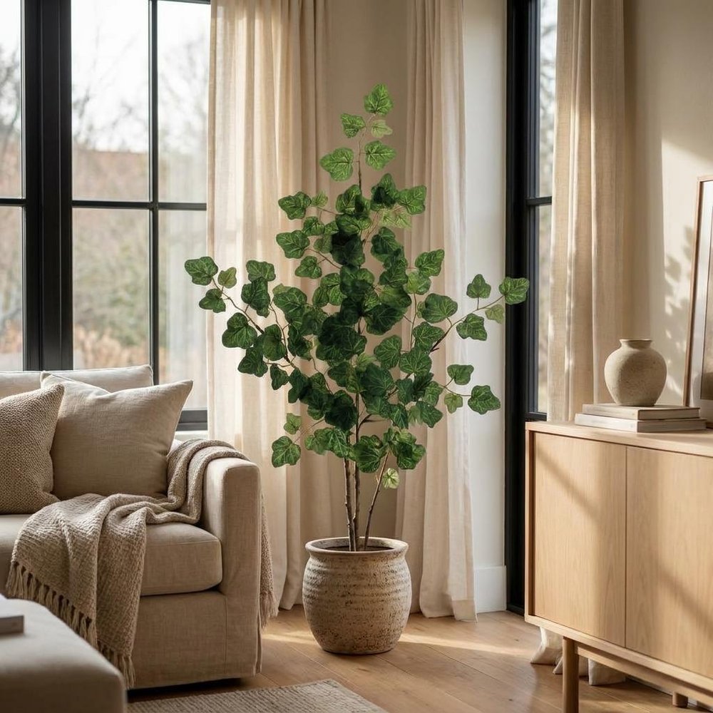 Set of Six 2" Green Artificial Foliage Tree
