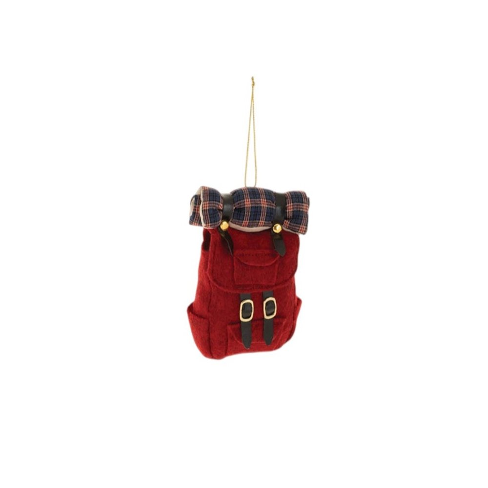 Set of Twelve Red Green And Brown Shatterproof Hanging Figurine Ornaments HomeRoots