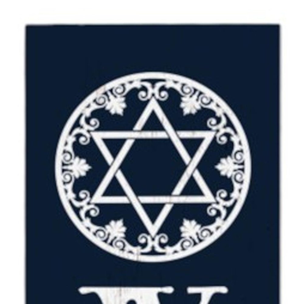 36" Black And White Solid Wood Porch Sign HomeRoots