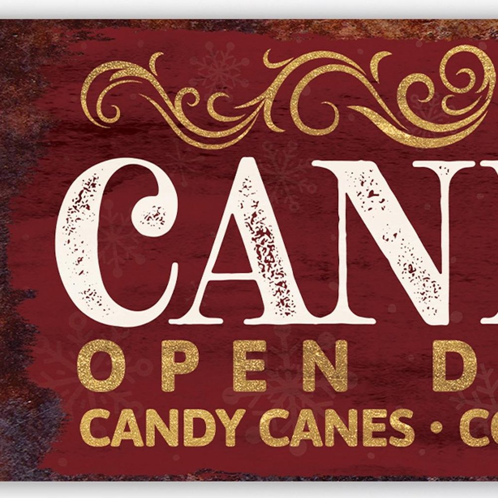 36" Red Christmas Wreath Solid Wood Porch Sign HomeRoots