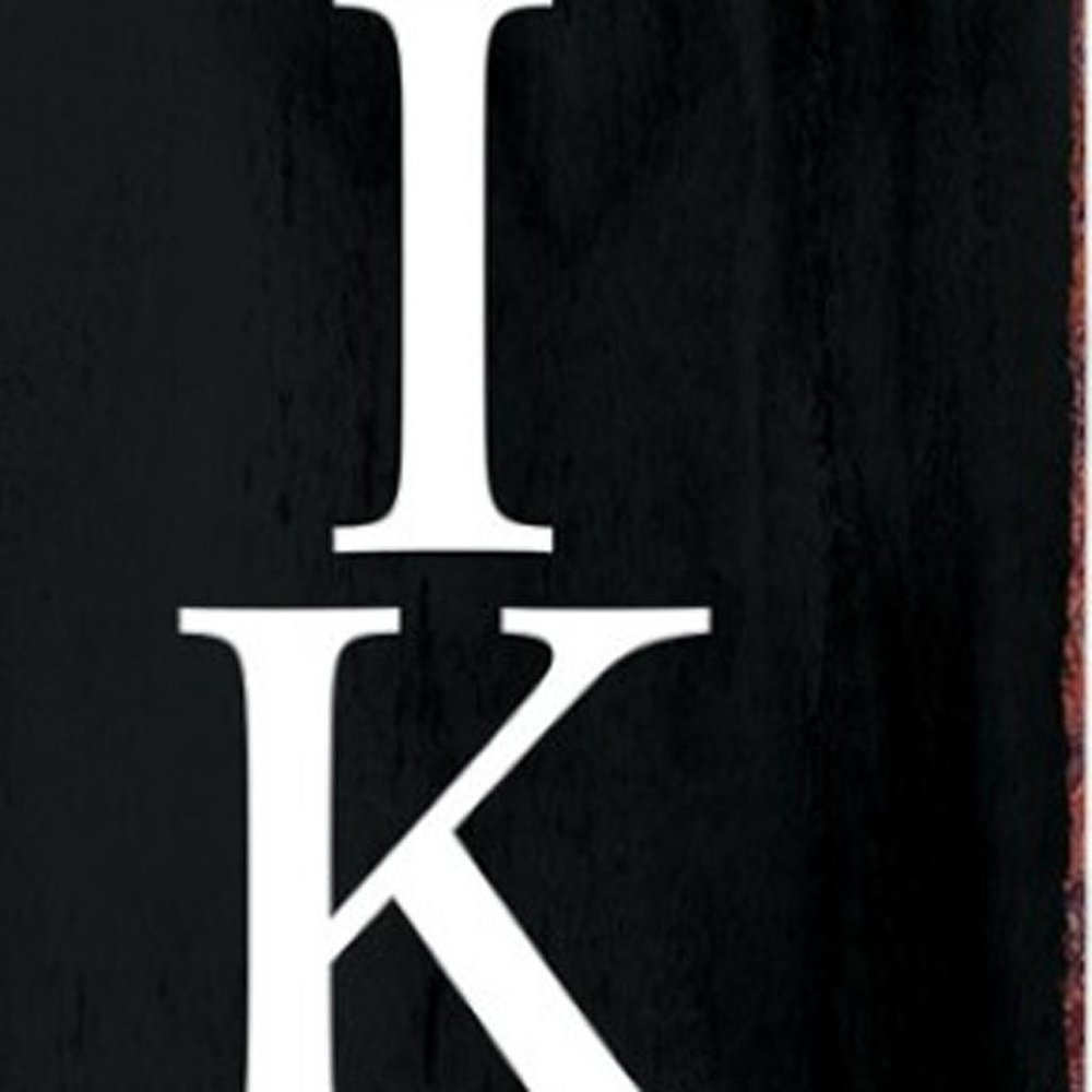 11" Black And White Solid Wood Porch Sign HomeRoots