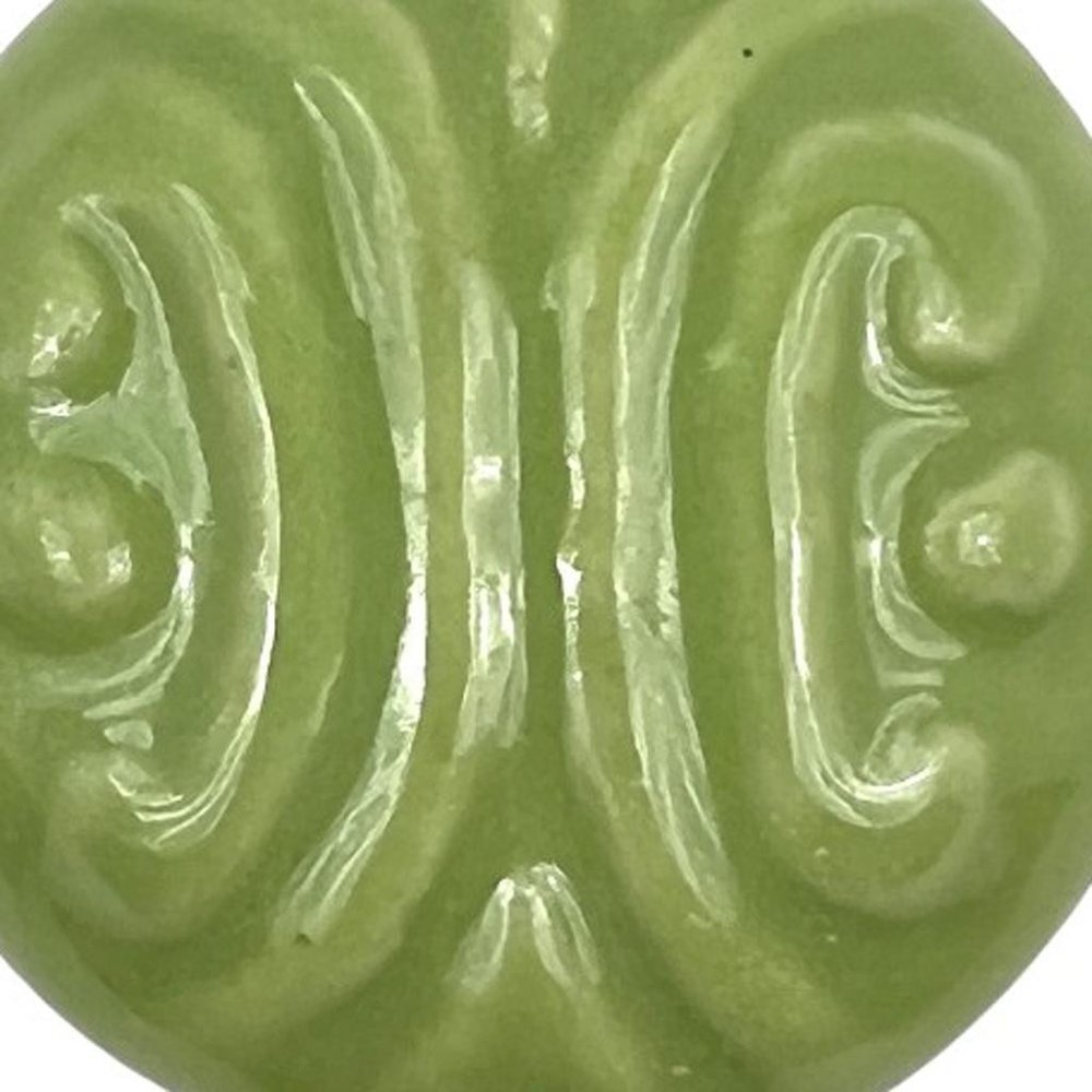 Set of Six Green Mushroom Knob Embossed Ceramic Drawer Pull Knobs HomeRoots