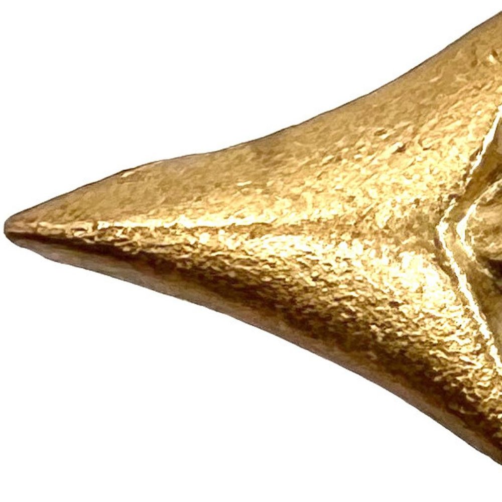 Set of Six Brass Cast Aluminum Arrow Drawer Pull Knobs HomeRoots