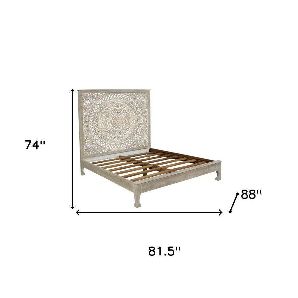 Three Piece Gray Solid Wood Bedroom Set HomeRoots