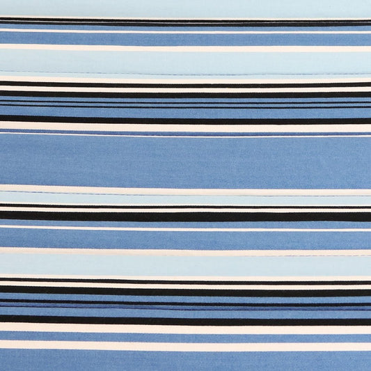 Light Blue And Dark Blue Striped Double Hammock
